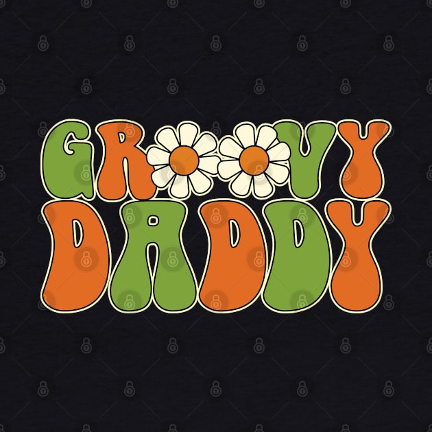 Groovy Daddy, Hippie Flower, Boho, Summer, Father's Day Gift For Men by Art Like Wow Designs